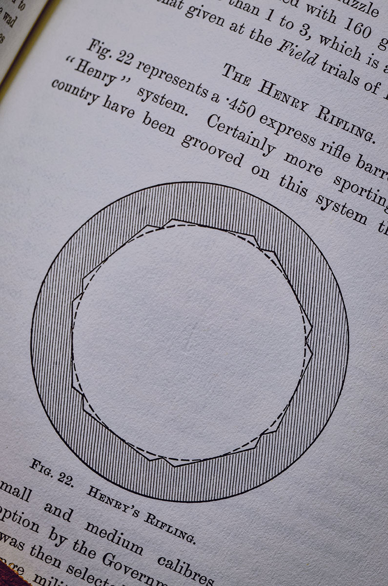 The famous Henry rifling was adopted for the Martini-Henry rifle in 1872. Because it was so accurate, as well as easy to clean, it was in great demand until the end of the black-powder era.